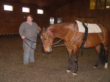 Staci and Teyla getting ready to work